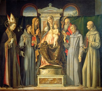 Madonna entronizada, 1480 de Alvise Vivarini